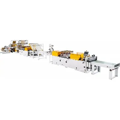 Stroj na výrobu poštových vrecúšok z polstrovaného papiera voštinové